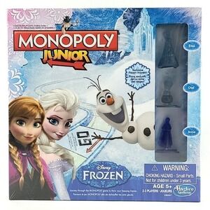 Disney Hasbro Monopoly Frozen Edition Junior Girls  Boys Adventure Toy Age 5+